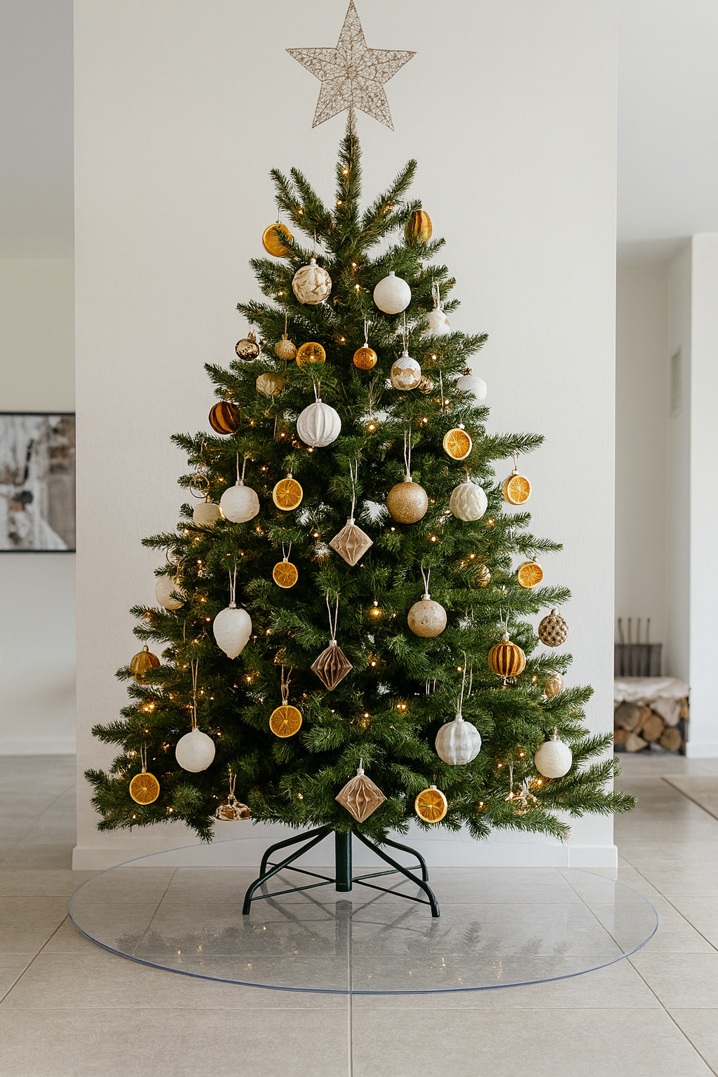 Weihnachtsbaum Unterlage - Transparent oder Mattiert in versch. Größen