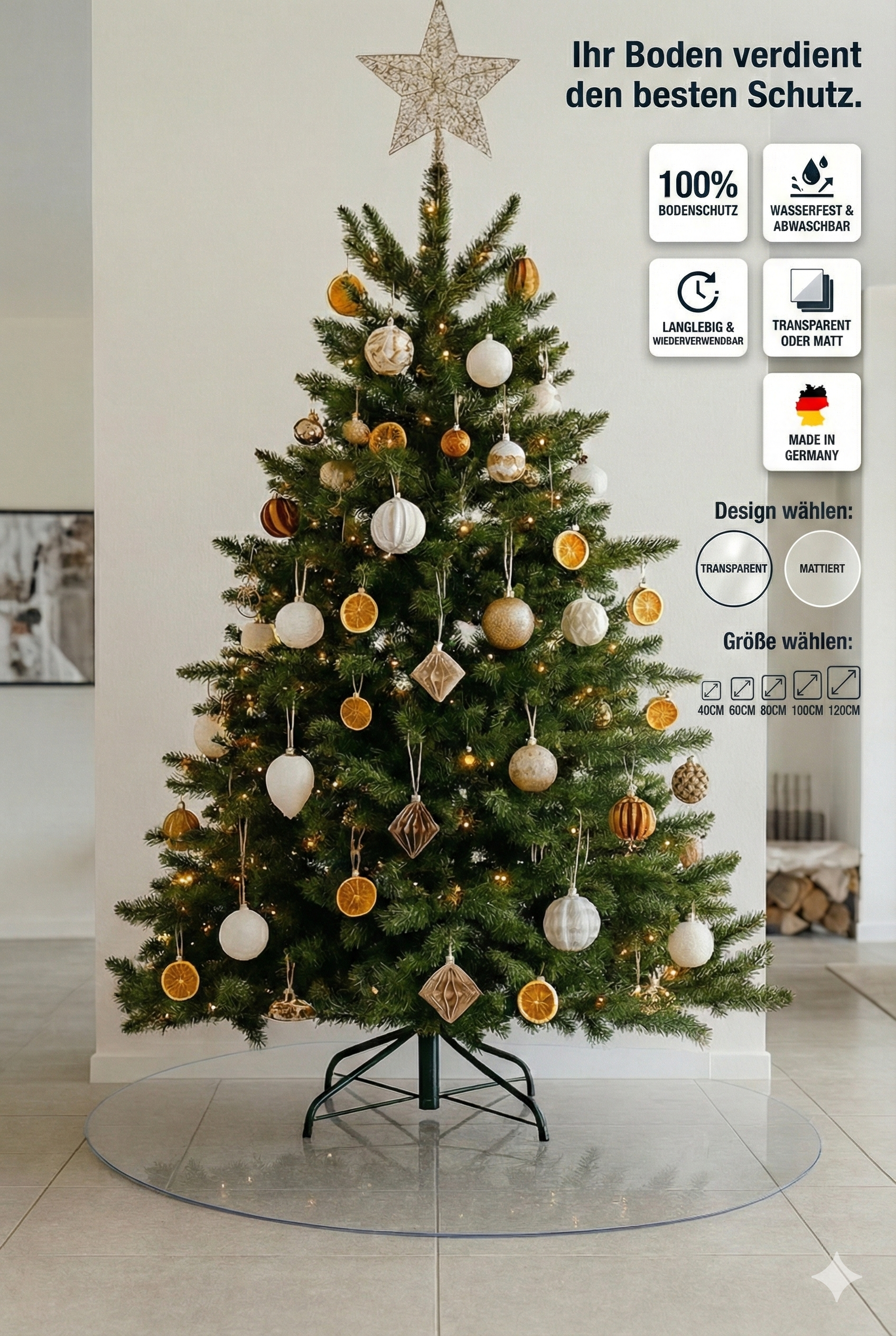 Weihnachtsbaum Unterlage