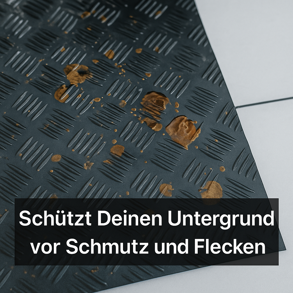 Grillmatte als Schutz nach Maß in Schwarz