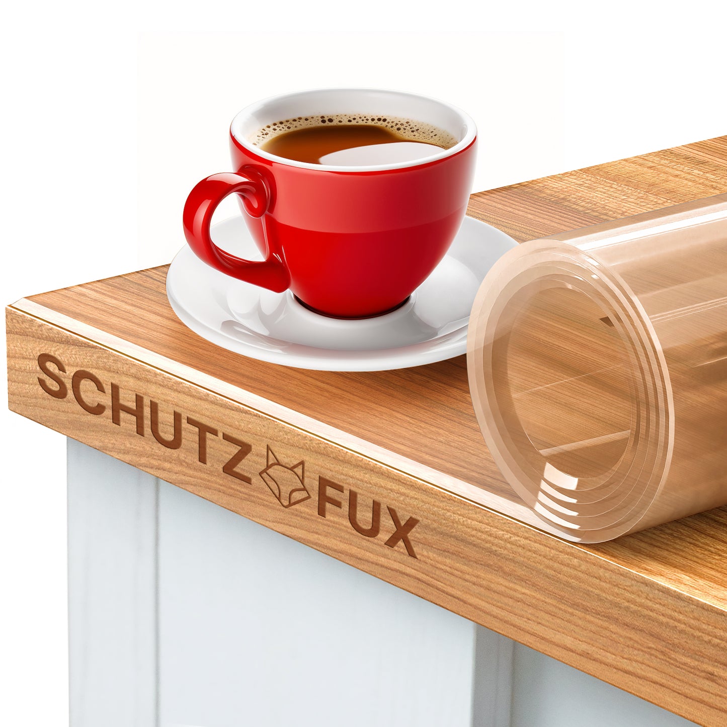 Tischschutzmatte Transparent 70cm Breite (häufige Größen) - Tischfolie Glasklar