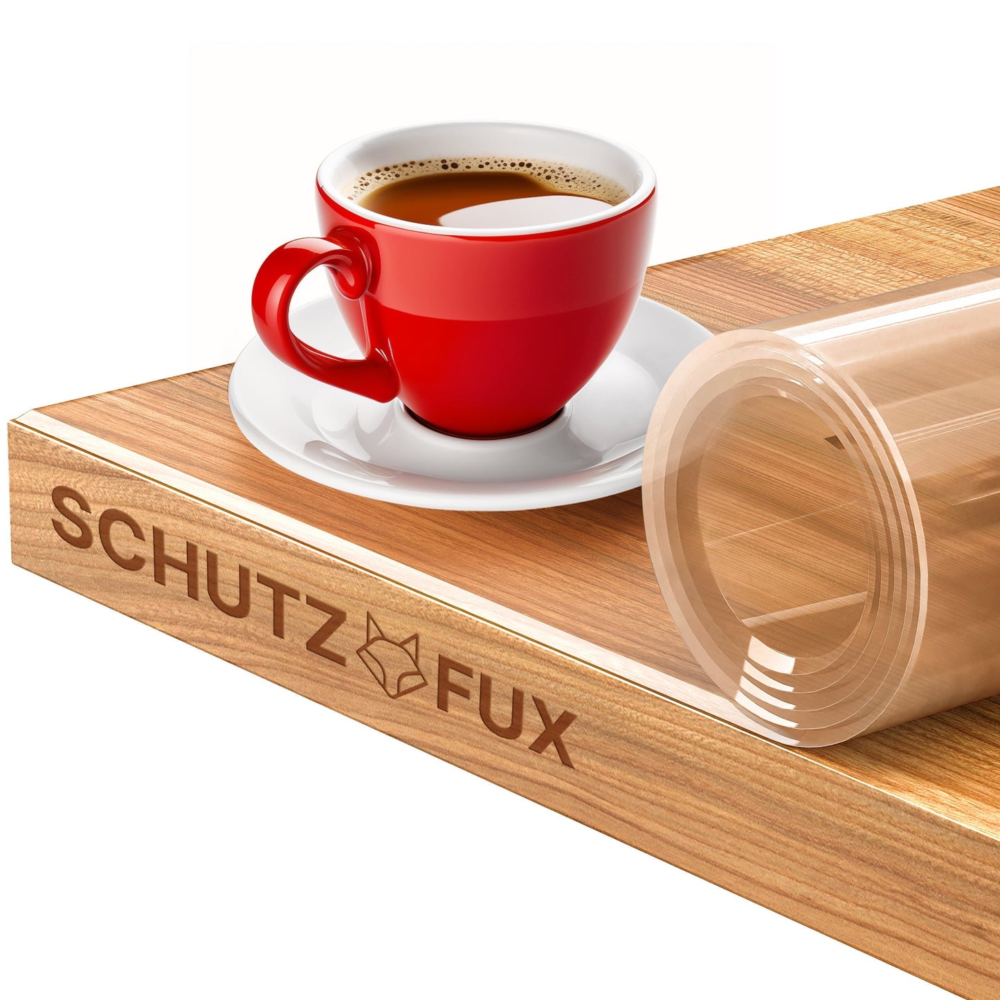 Tischschutzmatte Transparent - Tischfolie nach Maß in Glasklar