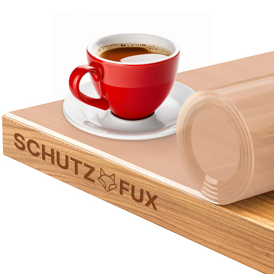 Tischschutzmatte Mattiert Transparent  - Tischfolie nach Maß für Glastische