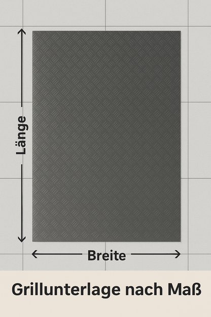 Grillmatte als Schutz nach Maß in Schwarz