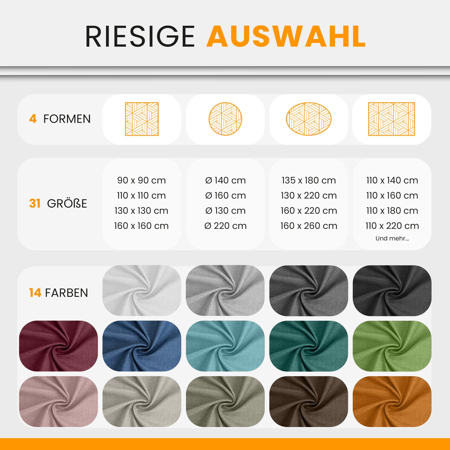 SCHUTZ-FUX Tischdecke Leinenoptik Hellgrün Eckig – abwaschbar & wasserdicht