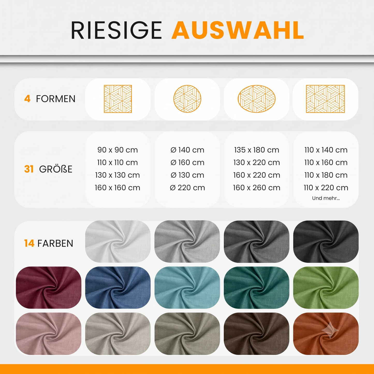 SCHUTZ-FUX Tischdecke Leinenoptik Terracotta Eckig – abwaschbar & wasserdicht